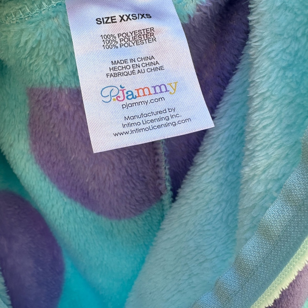 Disney Pixar Monsters Inc Sulley Fleece Onesie - Picture 10 of 11